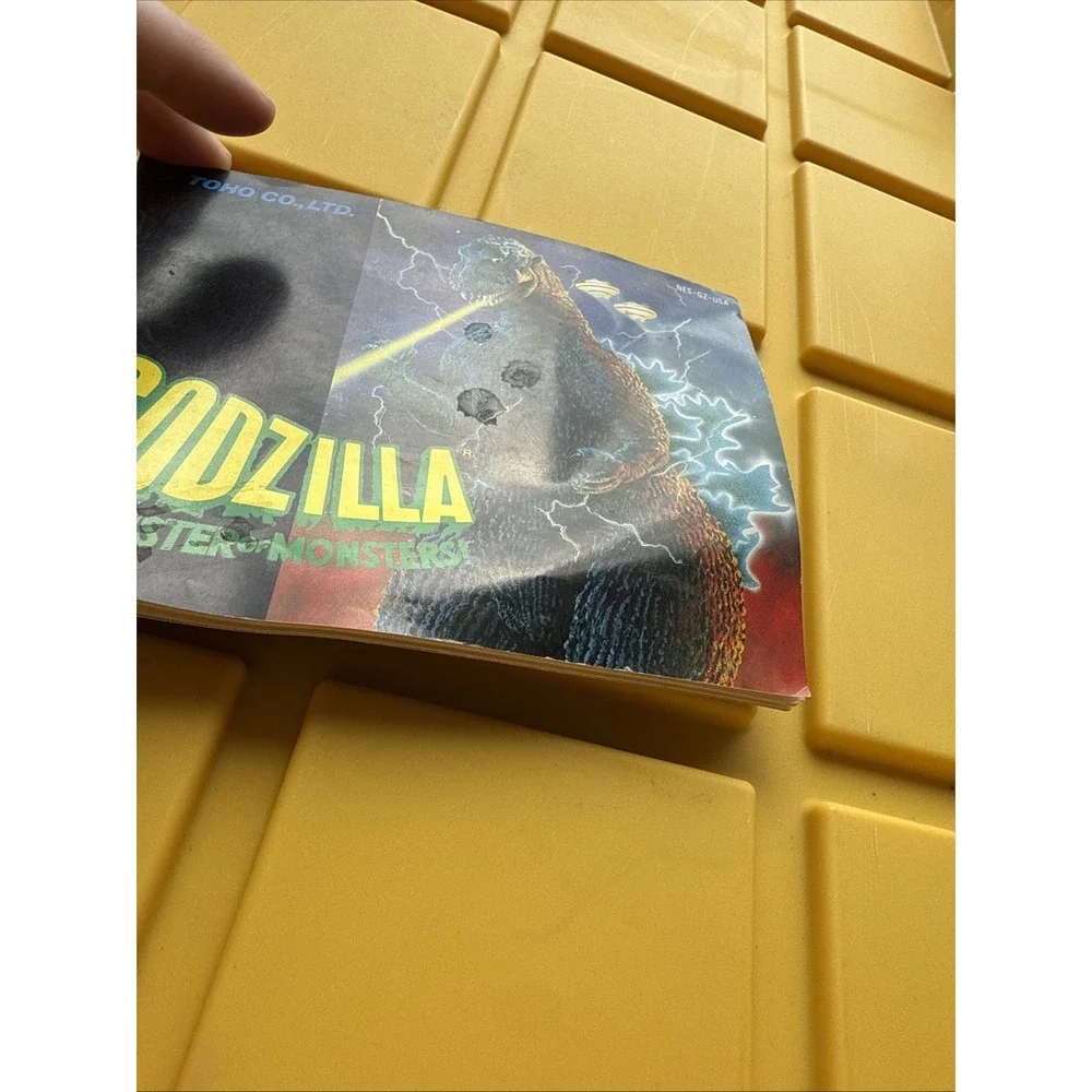 ORIGINAL Nintendo NES GODZILLA Instruction Booklet Manual Book only